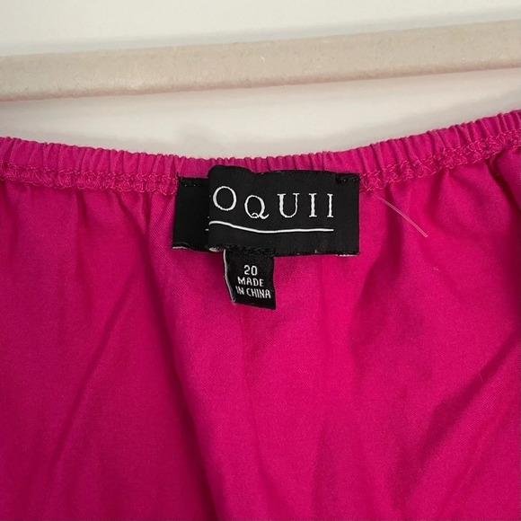 New! Eloquii Pink puff sleeve cutout open back Dress Size 20 18111 - Picture 3 of 8